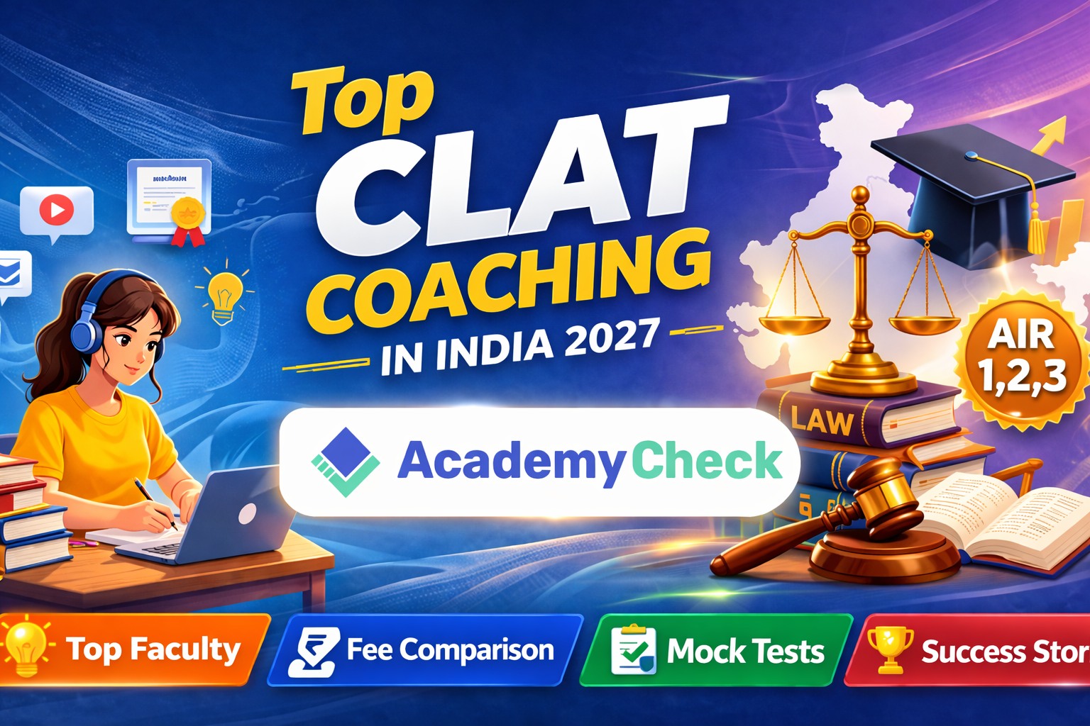 Best CLAT Coaching 2027: India’s Most Trusted Institutes for Law Entrance